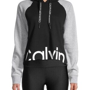 Calvin Klein Black and Gray Women's Sweatshirt
